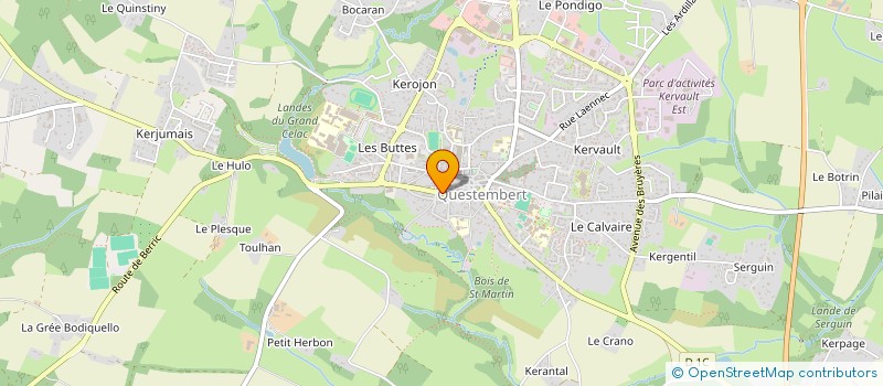 localisation de l'entreprise MONSIEUR ALAIN HANGOUET  QUESTEMBERT