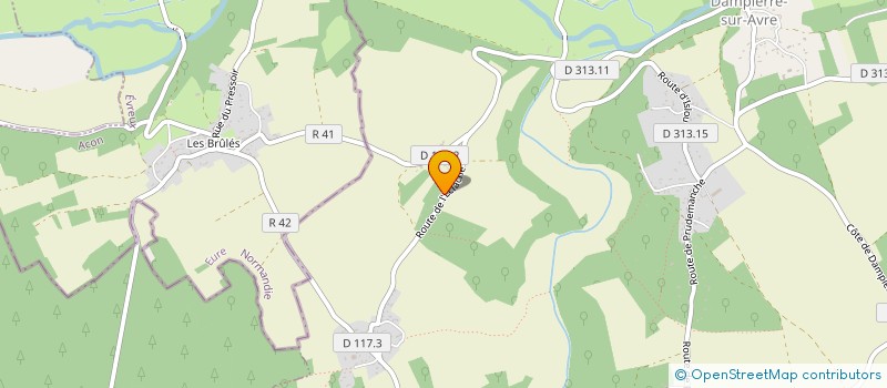 localisation de l'entreprise MONSIEUR ALAIN HARAND à DAMPIERRE-SUR-AVRE