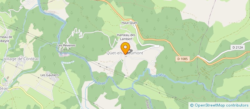 localisation de l'entreprise MONSIEUR ALAIN HARET  LA SALETTE-FALLAVAUX