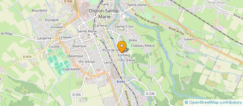 localisation de l'entreprise MONSIEUR ALAIN HARGUINDEGUY  OLORON-SAINTE-MARIE