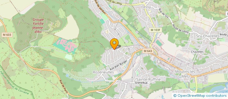 localisation de l'entreprise MONSIEUR ALAIN HEBEISEN  ROZERIEULLES