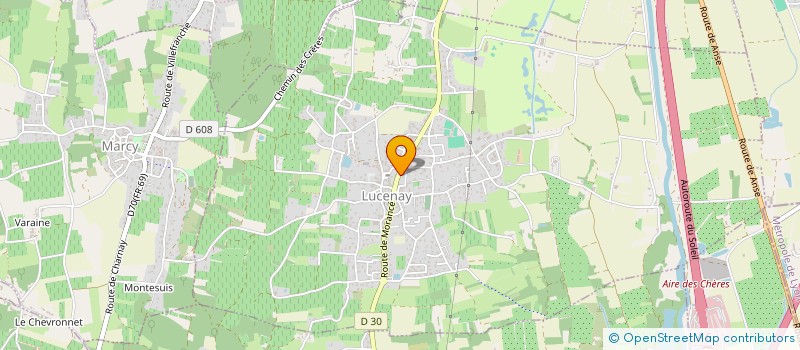 localisation de l'entreprise MONSIEUR ALAIN HEBRAY  LUCENAY