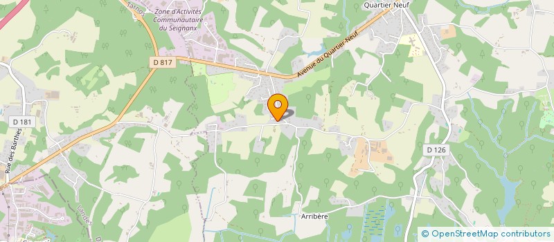 localisation de l'entreprise MONSIEUR ALAIN HEGUIABEHERE  SAINT-MARTIN-DE-SEIGNANX