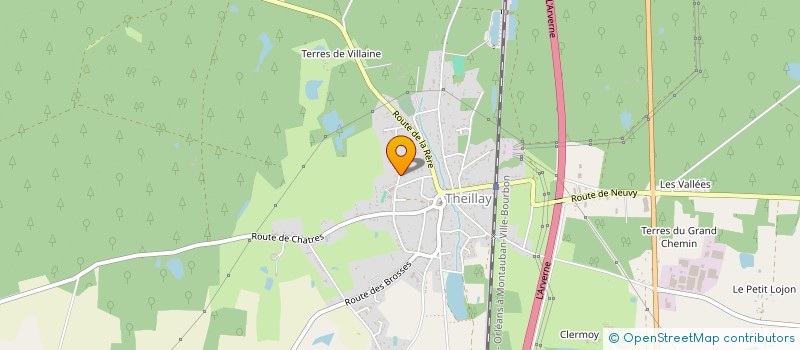 localisation de l'entreprise MONSIEUR ALAIN HELIAS  THEILLAY