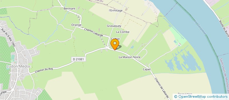 localisation de l'entreprise MONSIEUR ALAIN HELIOT  LUDON-MEDOC