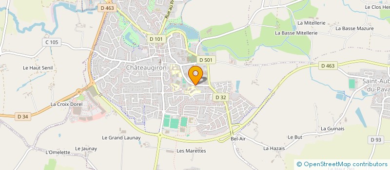 localisation de l'entreprise MONSIEUR ALAIN HELLEUX  CHATEAUGIRON