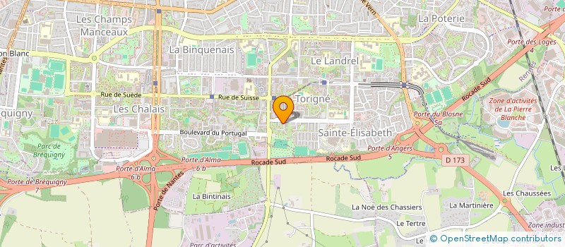 localisation de l'entreprise MONSIEUR ALAIN HENNEQUIN  RENNES