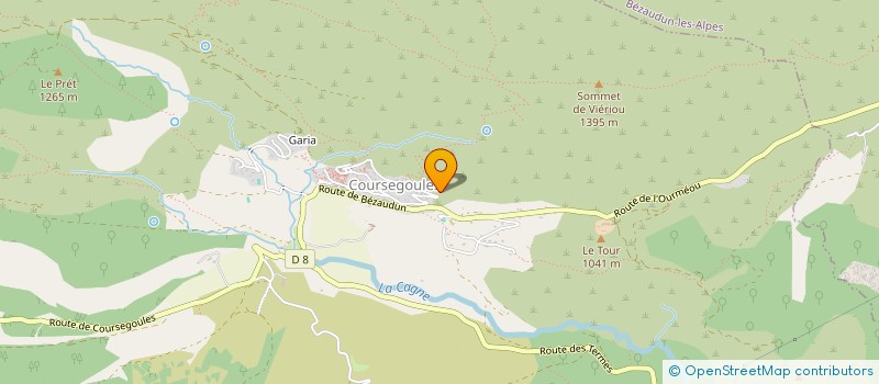 localisation de l'entreprise MONSIEUR ALAIN HENNI  COURSEGOULES