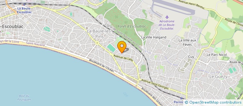localisation de l'entreprise MONSIEUR ALAIN HENRY  LA BAULE-ESCOUBLAC