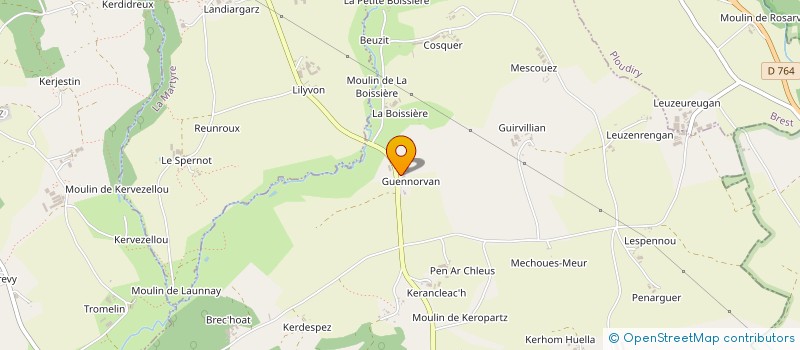 localisation de l'entreprise MONSIEUR ALAIN HENRY  LE TREHOU