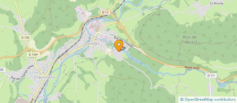 localisation de l'entreprise MONSIEUR ALAIN HENRY  DOCELLES