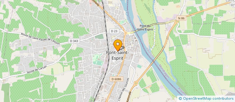 localisation de l'entreprise MONSIEUR ALAIN HERAUD à PONT-SAINT-ESPRIT