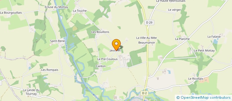 localisation de l'entreprise MONSIEUR ALAIN HERAUD  EVRAN