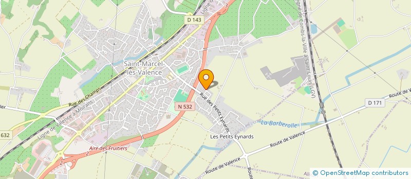 localisation de l'entreprise MONSIEUR ALAIN HERAUD à SAINT-MARCEL-LES-VALENCE