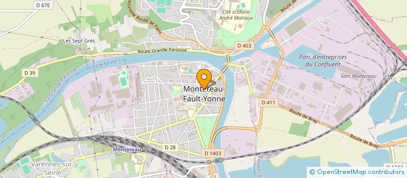 localisation de l'entreprise MONSIEUR ALAIN HERAULT  MONTEREAU FAULT YONNE