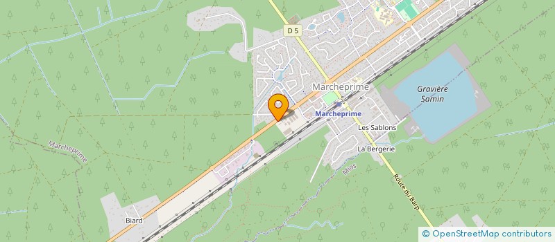 localisation de l'entreprise MONSIEUR ALAIN HERIT  MARCHEPRIME