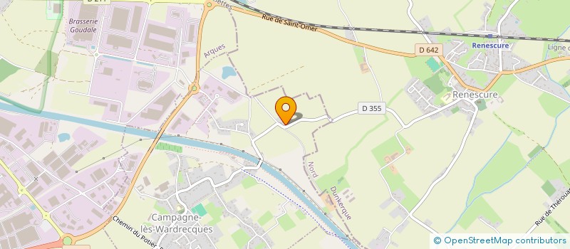 localisation de l'entreprise MONSIEUR ALAIN HERMANT  CAMPAGNE-LES-WARDRECQUES