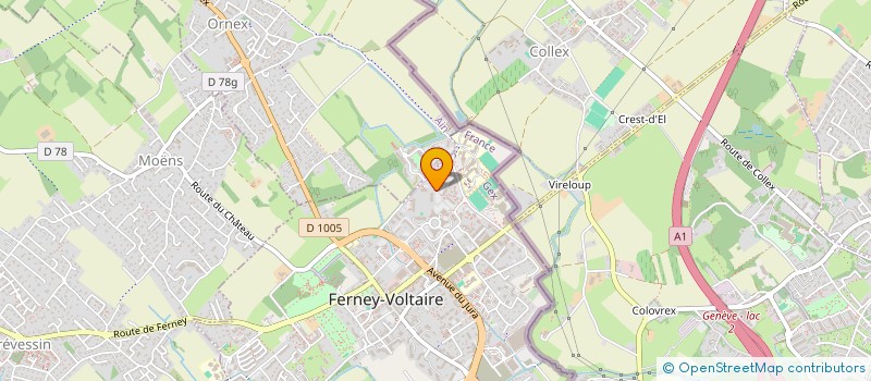 localisation de l'entreprise MONSIEUR ALAIN HERVE à FERNEY-VOLTAIRE