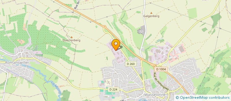 localisation de l'entreprise MONSIEUR ALAIN HIEGEL  WASSELONNE