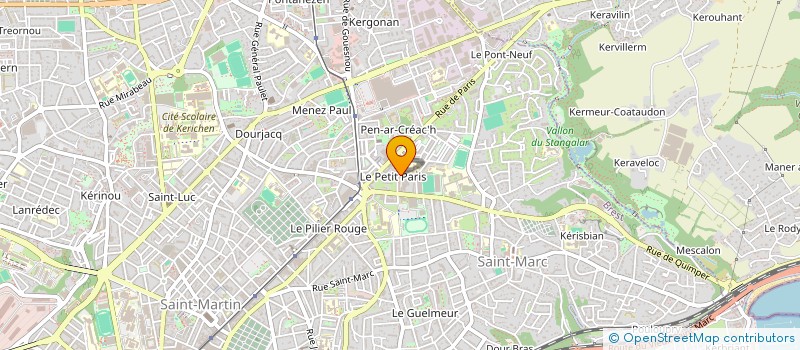 localisation de l'entreprise MONSIEUR ALAIN HILIOU à BREST