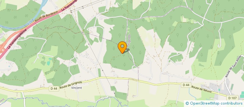 localisation de l'entreprise MONSIEUR ALAIN HIVERT  NEUVIC