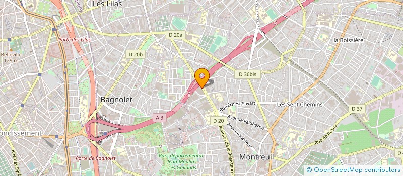 localisation de l'entreprise MONSIEUR ALAIN HOCHEDE à MONTREUIL