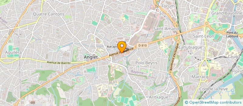 localisation de l'entreprise MONSIEUR ALAIN HONDELATTE à ANGLET