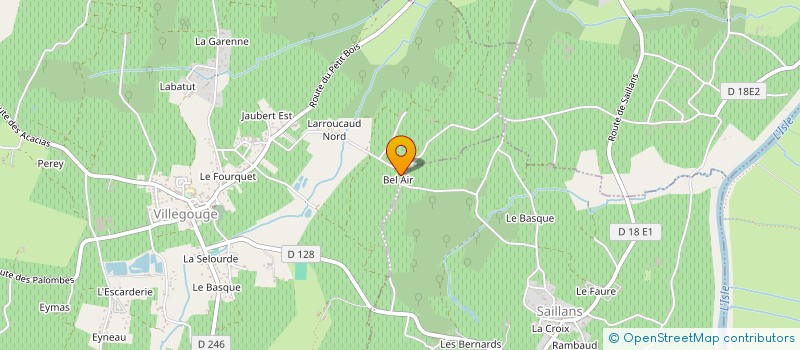 localisation de l'entreprise MONSIEUR ALAIN HONORAT  SAILLANS