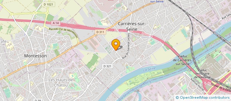 localisation de l'entreprise MONSIEUR ALAIN HONORE à CARRIERES-SUR-SEINE