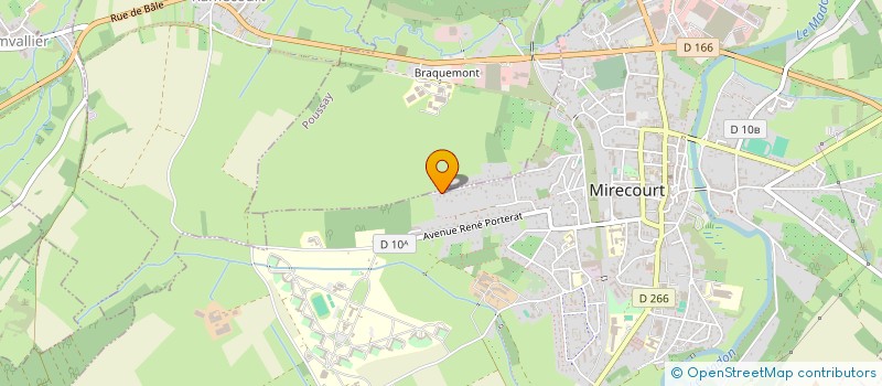 localisation de l'entreprise MONSIEUR ALAIN HONORE  MIRECOURT