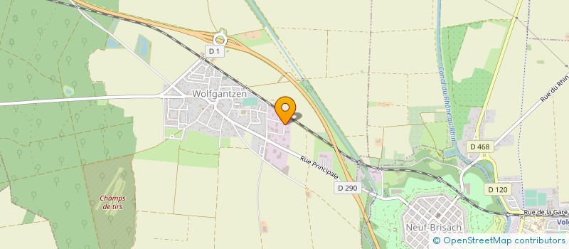 localisation de l'entreprise MONSIEUR ALAIN HORNISCHER  WOLFGANTZEN