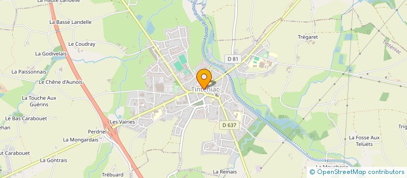 localisation de l'entreprise MONSIEUR ALAIN HOUANARD  TINTENIAC