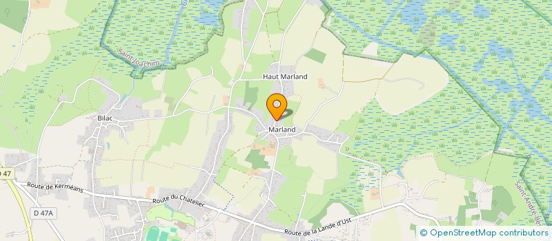 localisation de l'entreprise MONSIEUR ALAIN HOUDOUX  SAINT-ANDRE-DES-EAUX