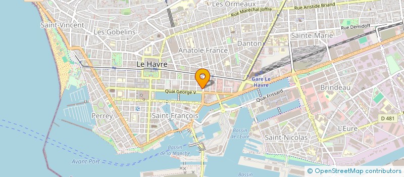 localisation de l'entreprise MONSIEUR ALAIN HOUSSAYE à LE HAVRE