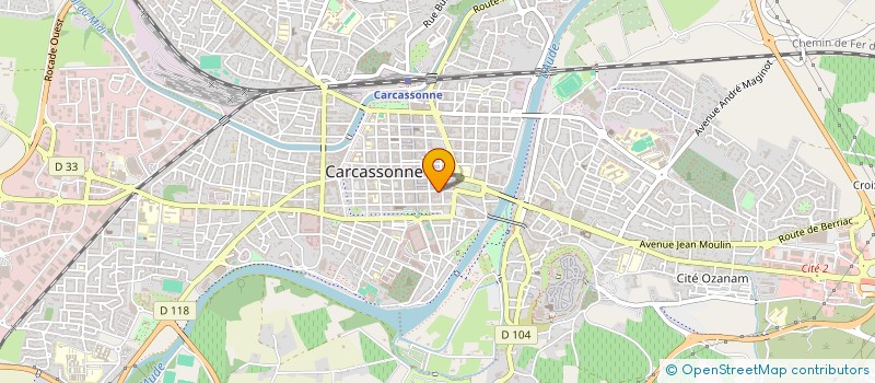 localisation de l'entreprise MONSIEUR ALAIN HUBERT à CARCASSONNE