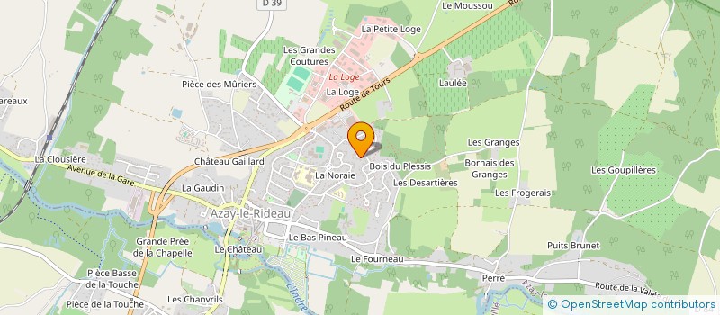 localisation de l'entreprise MONSIEUR ALAIN HUBERT  AZAY-LE-RIDEAU