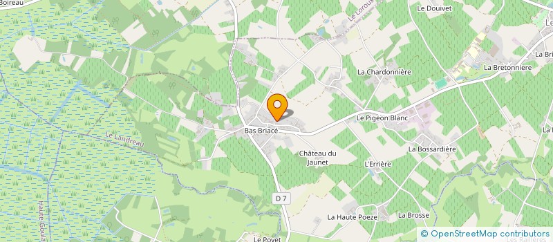 localisation de l'entreprise MONSIEUR ALAIN HUET à LANDREAU (LE)