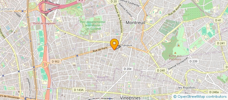 localisation de l'entreprise MONSIEUR ALAIN HUGON à MONTREUIL