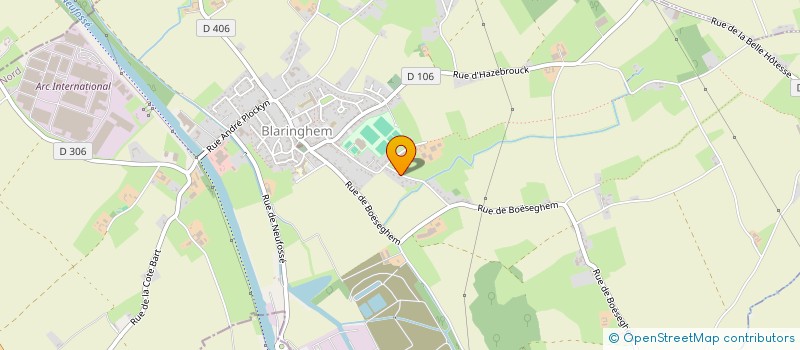 localisation de l'entreprise MONSIEUR ALAIN HURTEVENT  BLARINGHEM