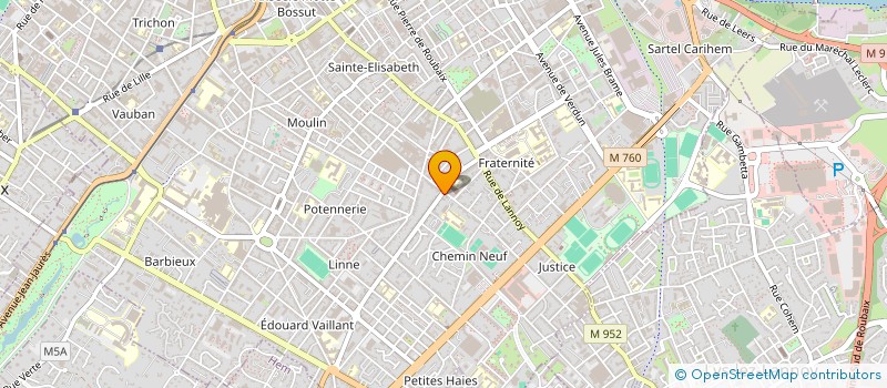 localisation de l'entreprise MONSIEUR ALAIN HUSSON à ROUBAIX