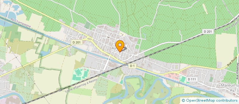 localisation de l'entreprise MONSIEUR ALAIN HUSSON  AY-CHAMPAGNE