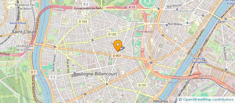 localisation de l'entreprise MONSIEUR ALAIN HUSSON à BOULOGNE-BILLANCOURT