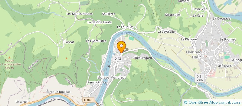 localisation de l'entreprise MONSIEUR ALAIN HUSSON  BOISSE-PENCHOT