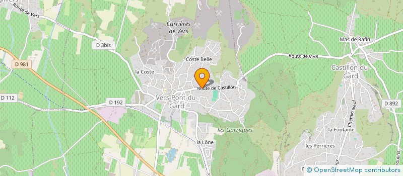 localisation de l'entreprise MONSIEUR ALAIN IGNACE  VERS-PONT-DU-GARD