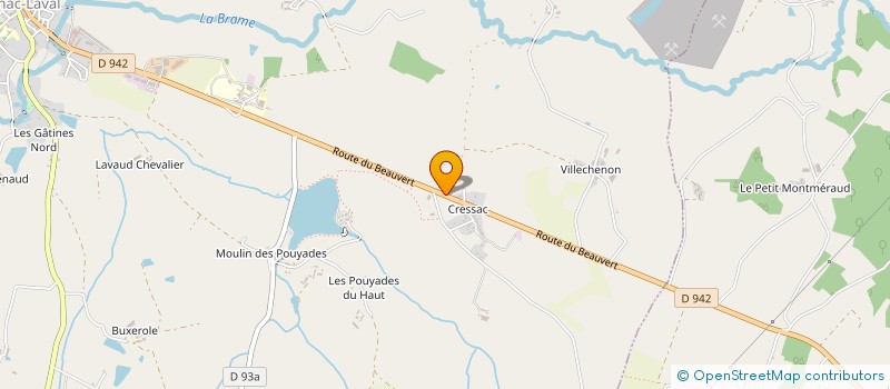 localisation de l'entreprise MONSIEUR ALAIN IMBERT  MAGNAC-LAVAL