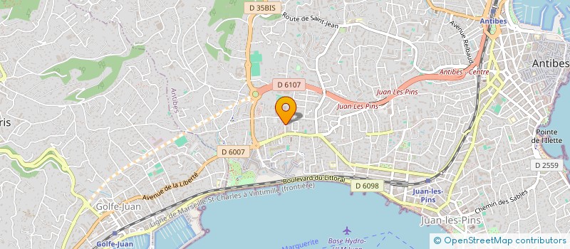 localisation de l'entreprise MONSIEUR ALAIN IMBERT à ANTIBES