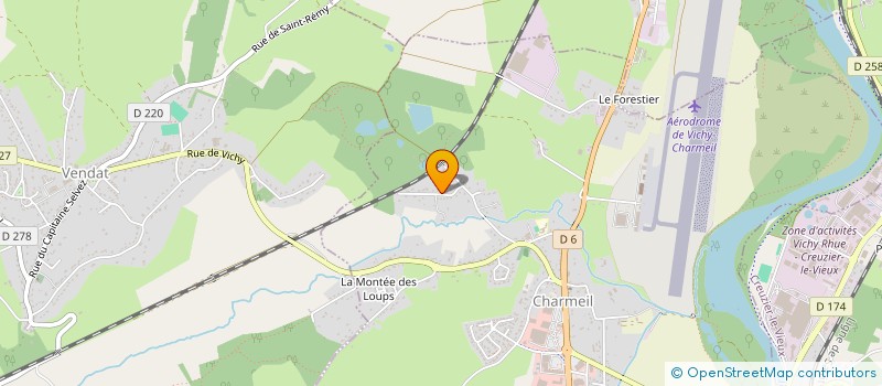 localisation de l'entreprise MONSIEUR ALAIN IMBERT  CHARMEIL