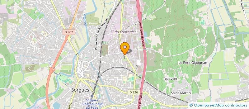 localisation de l'entreprise MONSIEUR ALAIN IMBERT  SORGUES