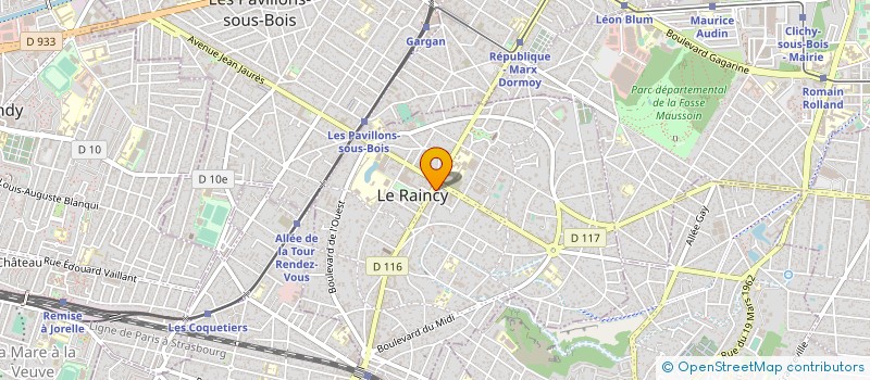 localisation de l'entreprise MONSIEUR ALAIN INGARRA à LE RAINCY