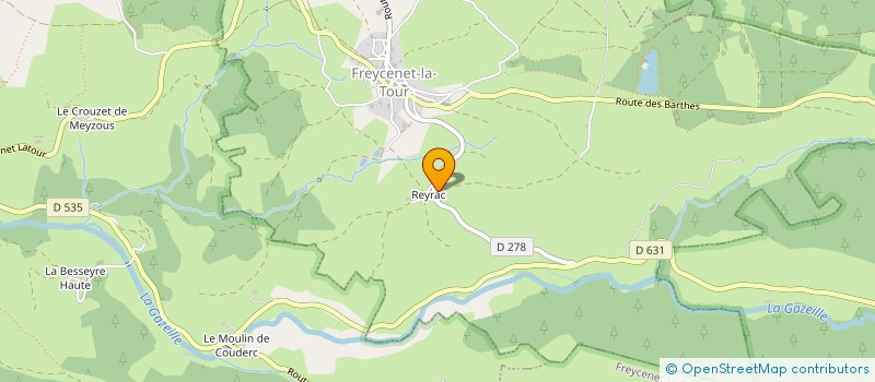 localisation de l'entreprise MONSIEUR ALAIN ISSARTEL  MOUDEYRES